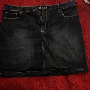 Croft & Barrow Classic Fit Denim Skort